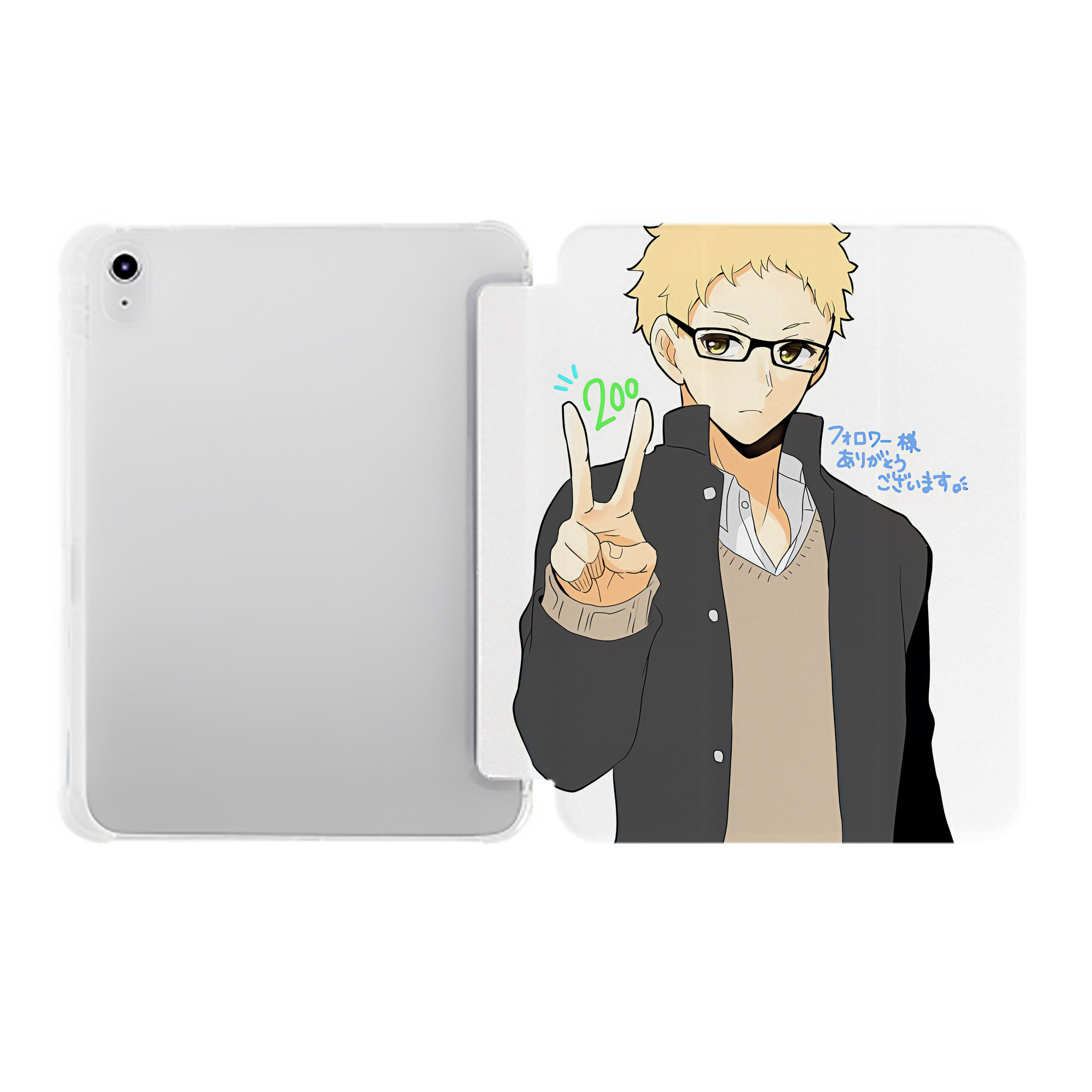 （画像用） ハイキュー!! Haikyu!! IPad ケース ペン収納付き 三つ折りスタンド PUレザー×シリコン 対応機種9.5/10.5/10.9インチ